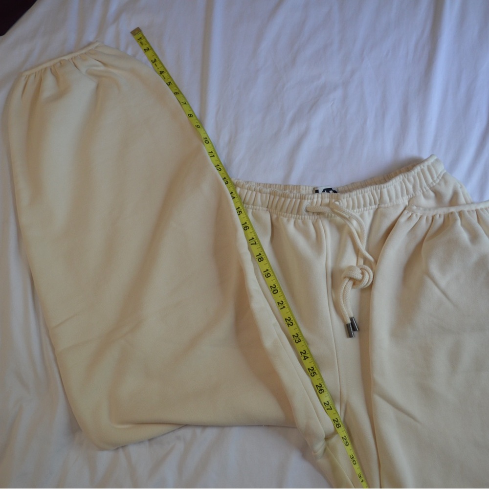 KBB by KAHLANA Women's High-Rise Straight Leg 'The Dwayne Sweats' - Cream M - Picture 10 of 10
